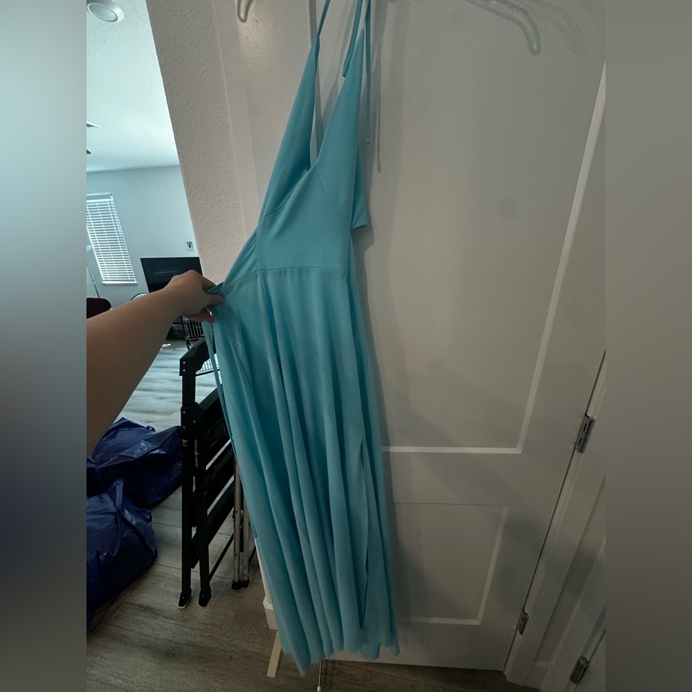 SHEIN Light Blue Maxi Dress